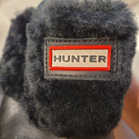 Hunter Brunson Black Leather Shearling Mule Platform Clogs Women's Size 9 - Picture 12 of 15